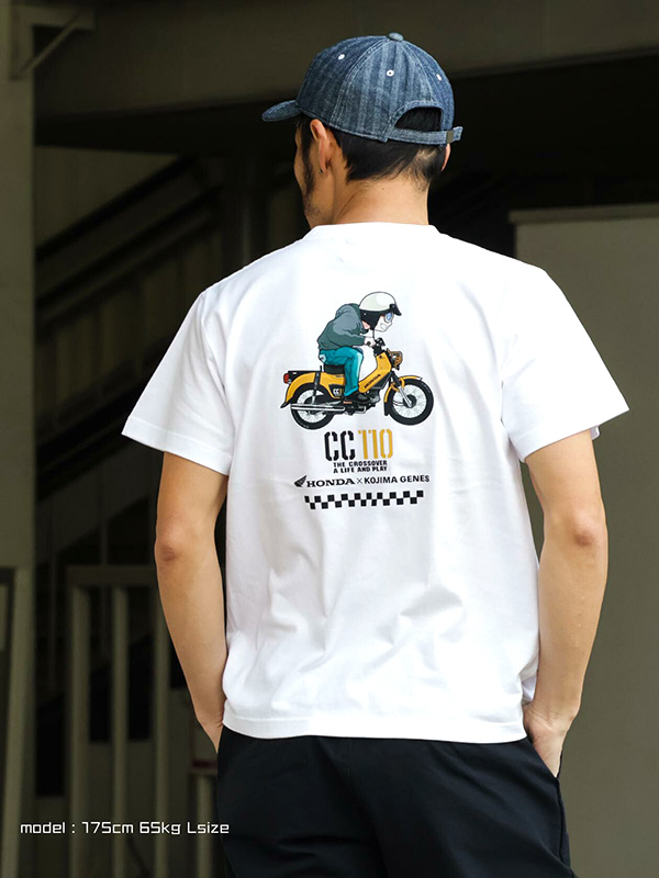 KOJIMA GENES 児島ジーンズ Tシャツ HONDA ホンダ クロス カブ コラボ