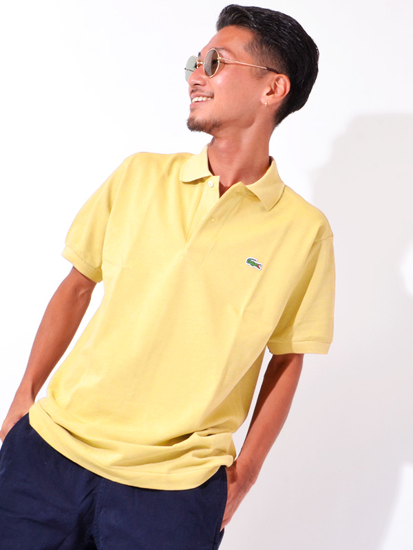 LACOSTE イエローポロシャツ サイズ6 LACOSTE（ラコステ）半袖ポロシャツ イエロー | セレクトショップZABOU