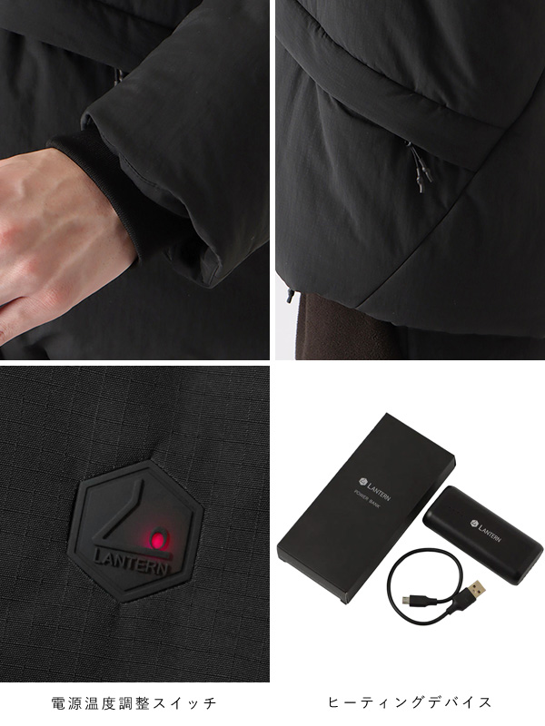 ジャケット・アウター lantern heating coat LANTERN（ランタン） ダウンジャケット ダウン LANTERN-HEATING HOODED