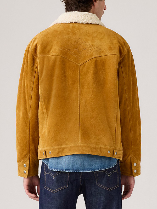 【希少】90s vintage Levi's スエード レザー 裏ボア 38 M Levi's（リーバイス） Levis スエード レザー ジャケット スエード