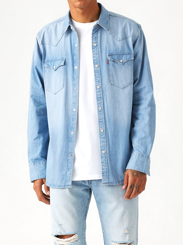 Levi's（リーバイス） デニム シャツ ウエスタン スナップボタン LEVIS