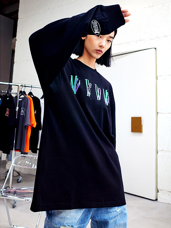 ★MEDM★ロゴ ユニセックス ペット もこもこ 半袖Tシャツ/送料込 MEDM 新作 Tシャツ 半袖 ロゴ 発泡プリント 大人気 男女兼用 6色