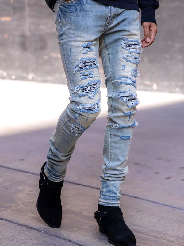 mnml ミニマル　ペイズリーストレッチスキニーデニム 30インチ　正規品 mnml ミニマル スキニー X165 PASLEY STRETCH DENIM ペイズリー