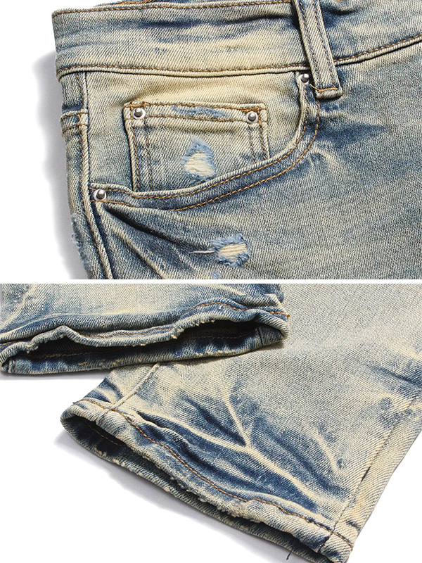 mnml ミニマル スキニー X165 PASLEY STRETCH DENIM ペイズリー