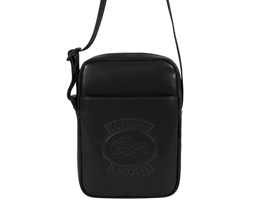 Supreme LACOSTE シュプリーム ラコステ ショルダーバッグ バッグ 斜めがけ カメラバッグ Shoulder Bag PUレザー  2018SS LACOSTE SPORT L!VE NH2702SW