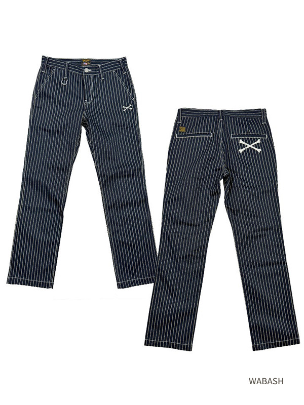 VANSON（バンソン） パンツ チノパン クロスボーン ワークパンツ 刺繍