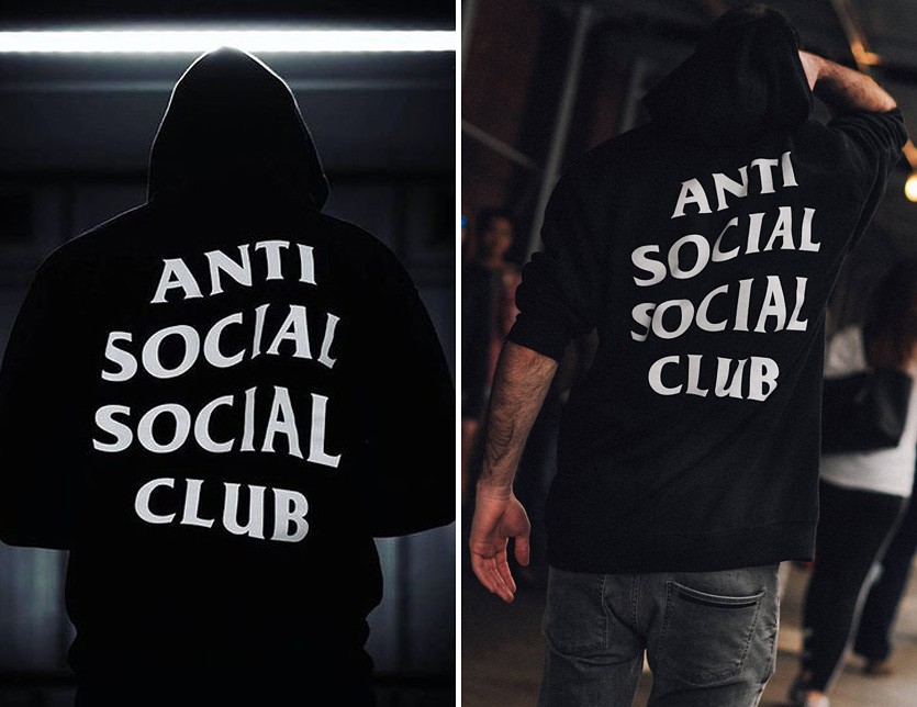 Anti Social Social Club パーカー レディース メンズ ユニセックス 黒 