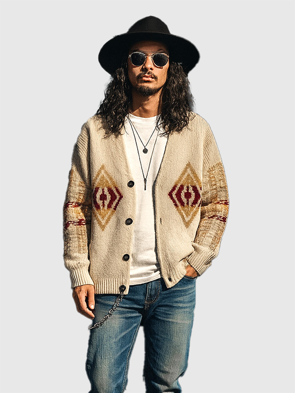 PENDLETON ペンドルトン カーディガン ウール 100% ハーディング柄 ゆったり オーバーサイズ Harding 5575-2001 アイボリー ブラック PENDLETON（ペンドルトン） カーディガン ウール 100% ハーディング柄