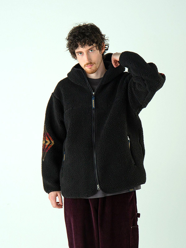 PENDLETON ペンドルトン ボア パーカー ジャガード ジップ Harding ハーディング柄 5475-1025 ジャガード | PENDLETON | 05