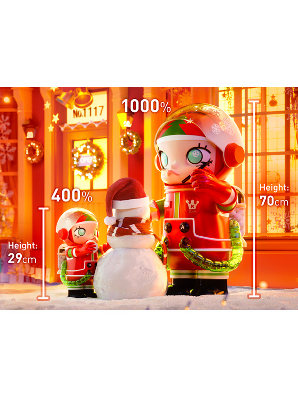 POP MART MEGA コレクション 1000% SPACE MOLLY CHRISTMAS