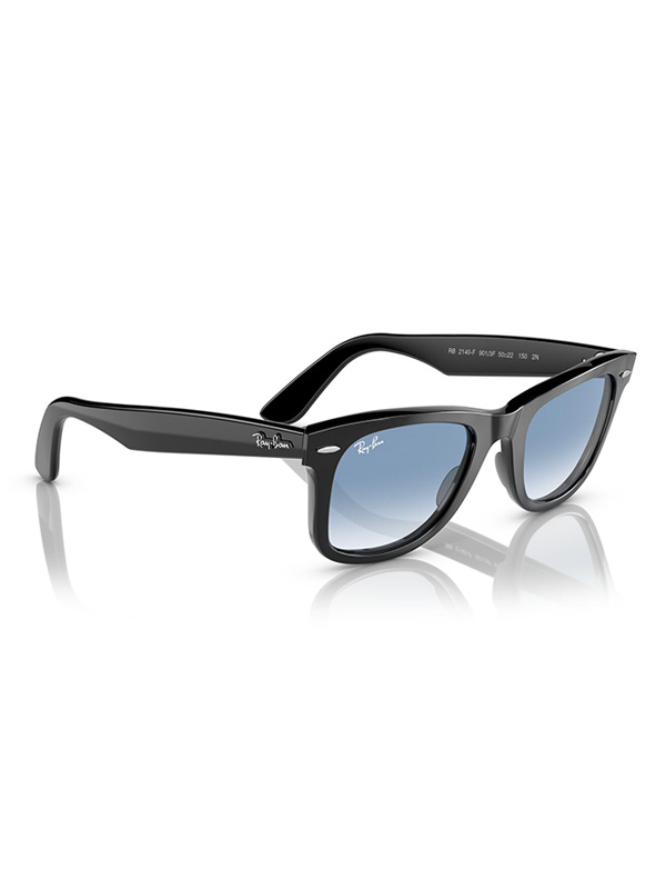 即発！RayBan正規レイバン RB2140F901/3Fブラック×ブルーグラデ レイバン RB2140F ウェイファーラー 901/3F ブラック(ブラック