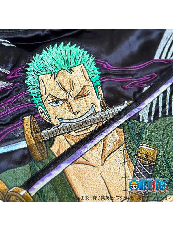 絡繰魂 × ONE PIECE ワンピース スカジャン アニメ グッズ ゾロ 海賊