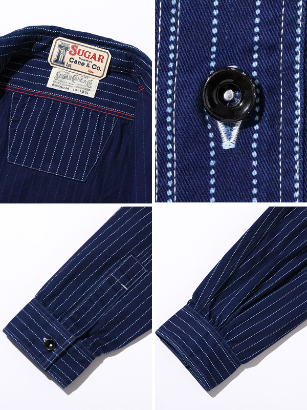 SUGAR CANE シュガーケーン シャツ 長袖 FICTION ROMANCE 8.5oz