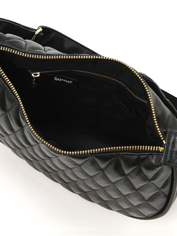 Schott キルティング ブラックショルダーバッグ Schott N.Y.C（ショット） Schott バッグ ショルダー 大きめ 斜め掛け