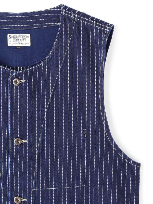 schott ベスト　ヴィンテージ Schott N.Y.C ショット / オールドヒッコリーデニムベスト OLD
