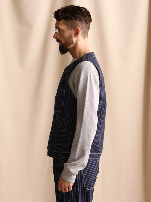 SCHOTT Schott ショット ヒッコリー ストライプ ベスト メンズ