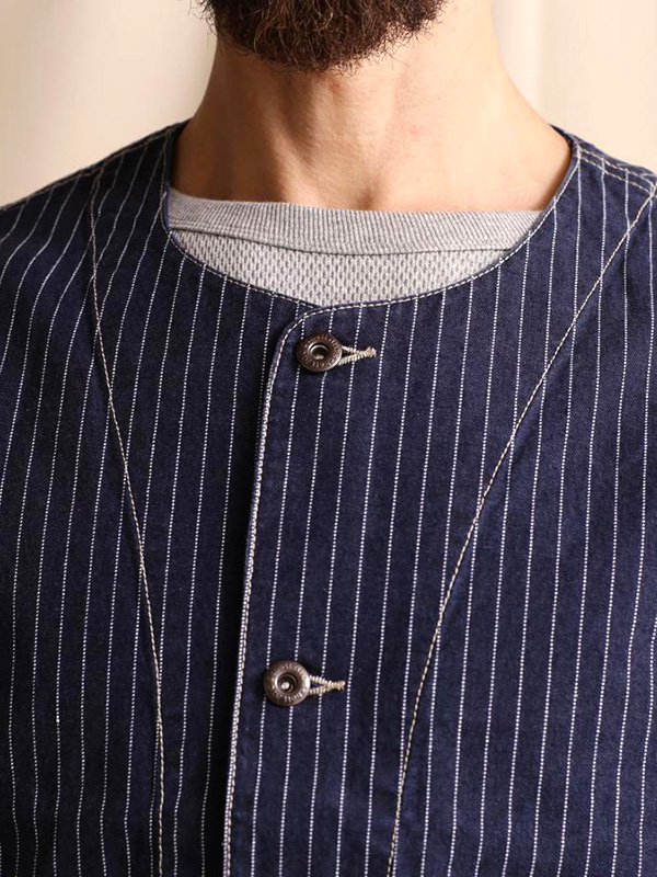 SCHOTT Schott ショット ヒッコリー ストライプ ベスト メンズ