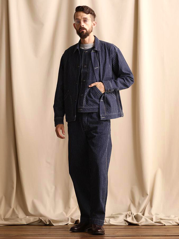 SCHOTT（ショット） ヒッコリー ストライプ デニム ジャケット メンズ