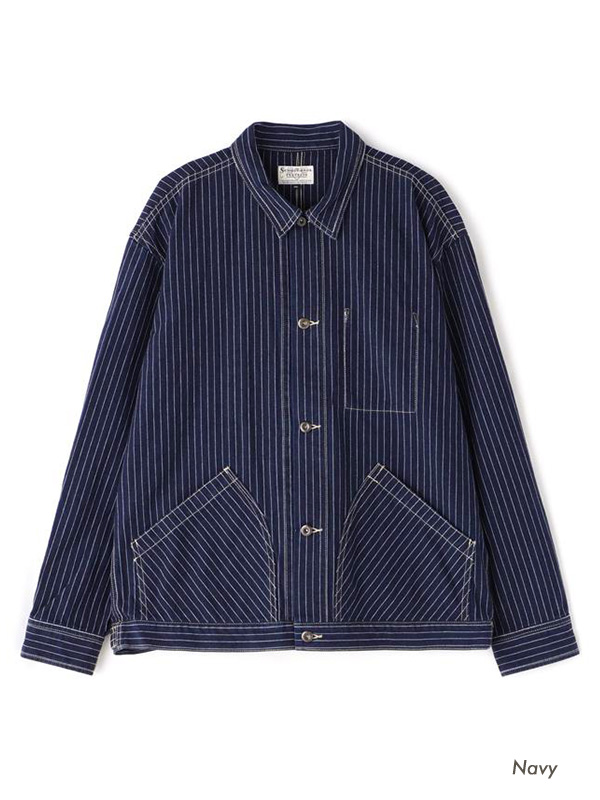 SCHOTT（ショット） ヒッコリー ストライプ デニム ジャケット メンズ