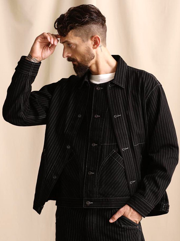 SCHOTT（ショット） ヒッコリー ストライプ デニム ジャケット メンズ