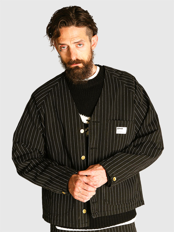 SCHOTT（ショット） ストライプ ジャケット ワーク エンジニア 