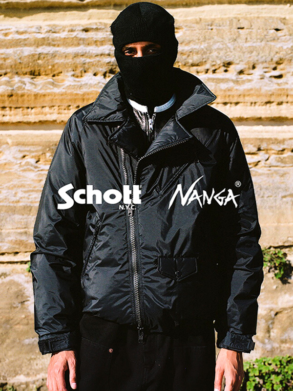 SCHOTT（ショット） Schott NANGA ナンガ ダウン ジャケット ブランド