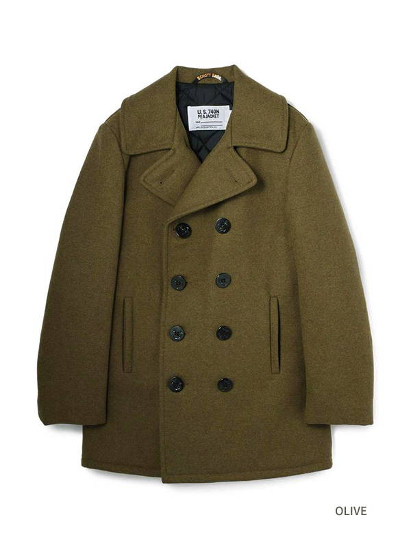 希少42 Schott メンズ ピーコート 740 ウール キルティング 中綿 SCHOTT（ショット） ピーコート 740 24oz 日本別注 アウター 大きい