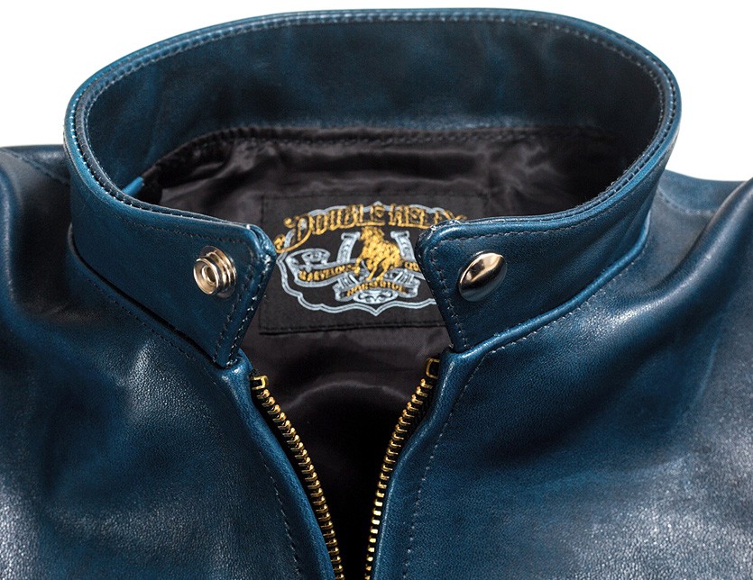 イグルス　DUAL革ジャン DOUBLE HELIX（ダブルヘリックス） インディゴ染め ホースハイド