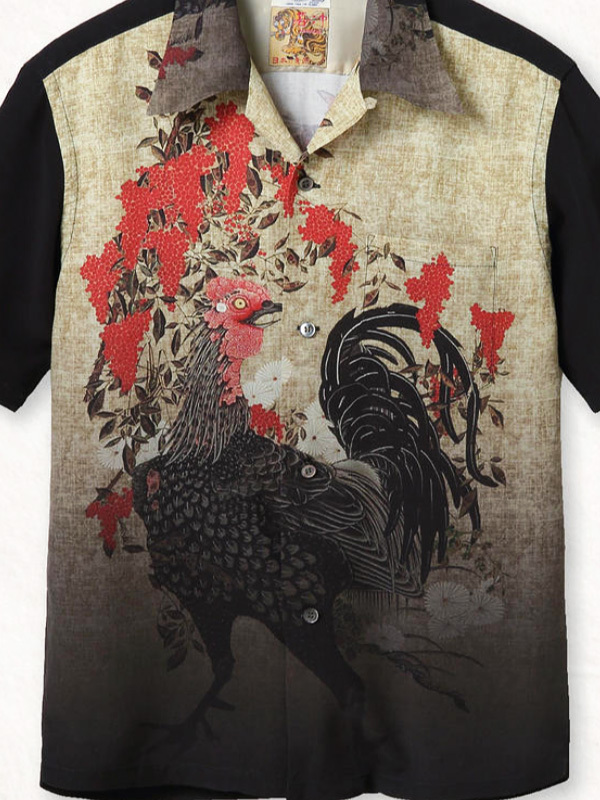 SUN SURF サンサーフ アロハシャツ ROOSTER ルースター 雄鶏