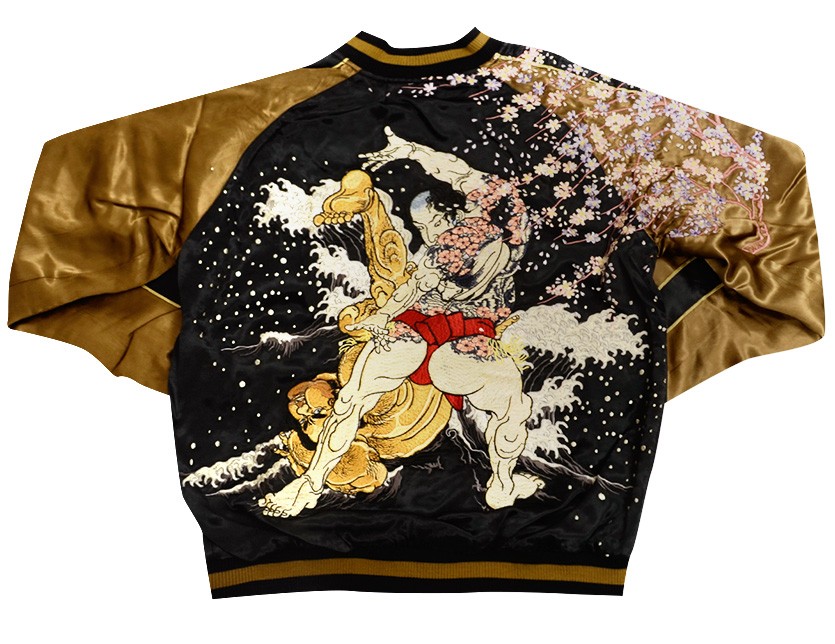 花旅楽団 スカジャン L 花旅楽団 スカジャン