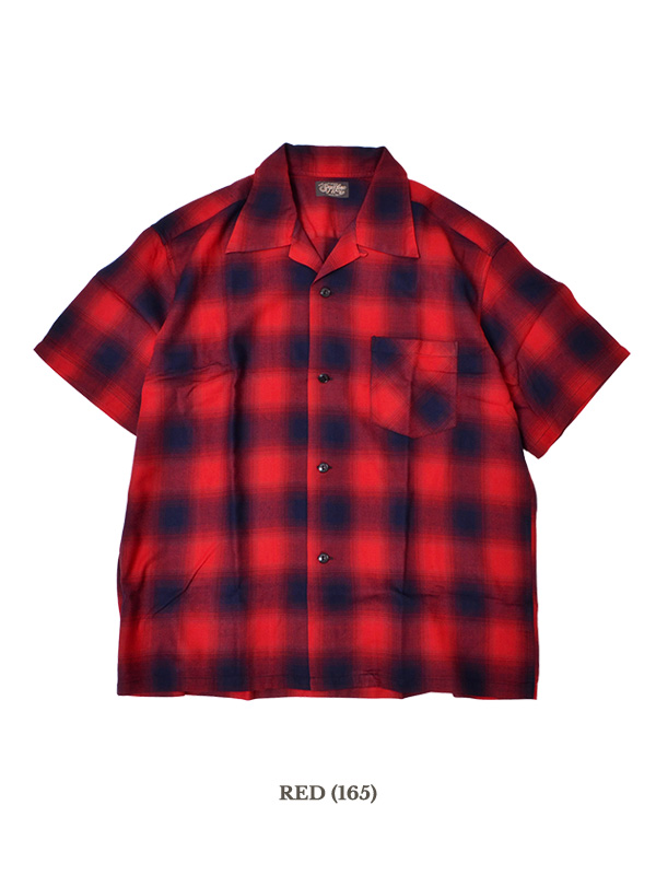 SUGAR CANE シュガーケーン オンブレー シャツ 半袖 メンズ RAYON OMBRE CHECK SS OPEN SHIRT SC39297｜rodeobros｜04