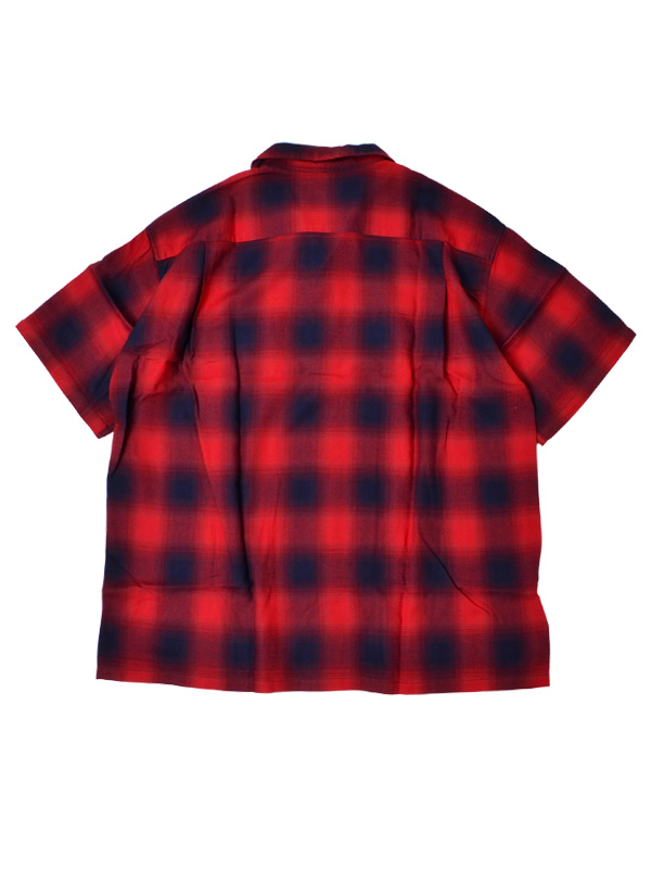 SUGAR CANE シュガーケーン オンブレー シャツ 半袖 メンズ RAYON OMBRE CHECK SS OPEN SHIRT SC39297｜rodeobros｜05