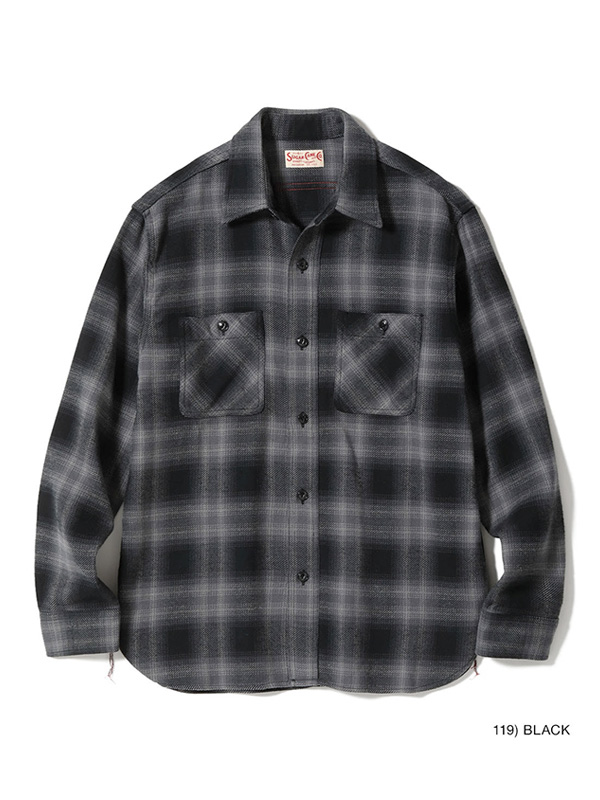 SUGAR CANE シュガーケーン シャツ 長袖 メンズ レディース オンブレ