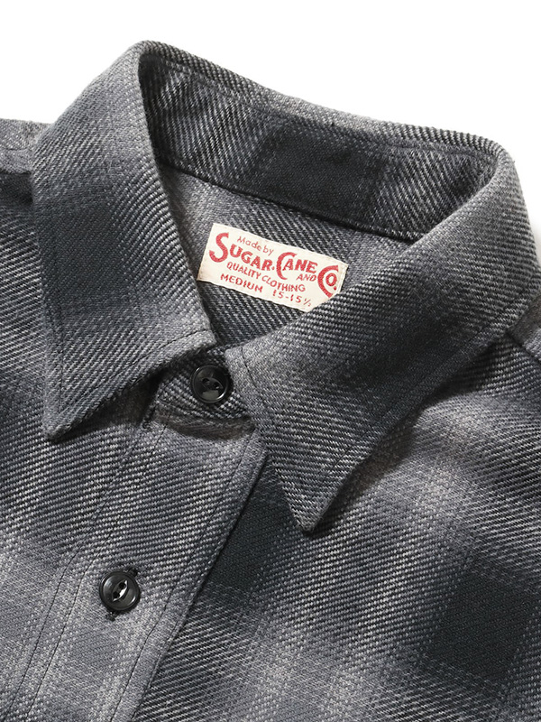 Sugar Cane チェックシャツ Mサイズ SUGAR CANE シュガーケーン シャツ 長袖 メンズ レディース オンブレ