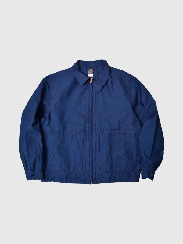 シュガーケーン SUGAR CANE 長袖 コットン/レーヨン インディゴ染め スポーツ ジャケット ドッグイヤージャケット FICTION ROMANCE フィクションロマンス SC15701 SUGAR CANE シュガーケーン ジャケット スポーツジャケット FICTION