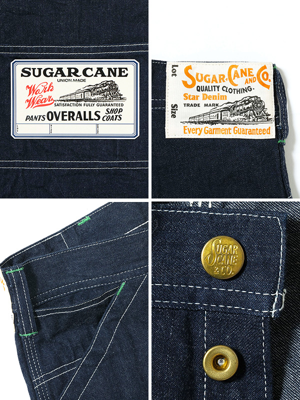 SUGAR CANE シュガーケーン ワークパンツ メンズ レディース デニム