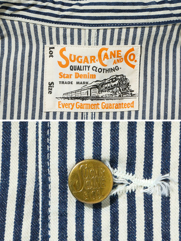 SUGAR CANE シュガーケーン ジャケット 11oz. HICKORY STRIPE WORK