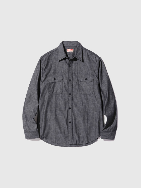 SUGAR CANE シュガーケーン シャツ シャンブレー 長袖 メンズ