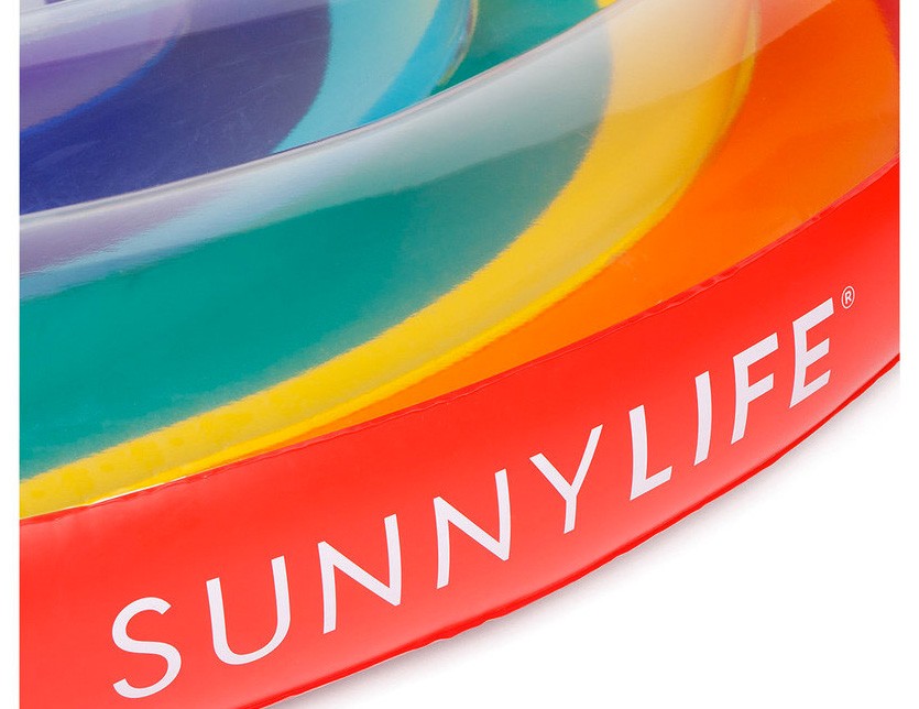 SUNNYLIFE サニーライフ 浮き輪 フロート うきわ レインボー 虹 Luxe Lie-On Float 海水浴 グッズ プールグッズ ビーチ  プール ビーチグッズ SULLLORR