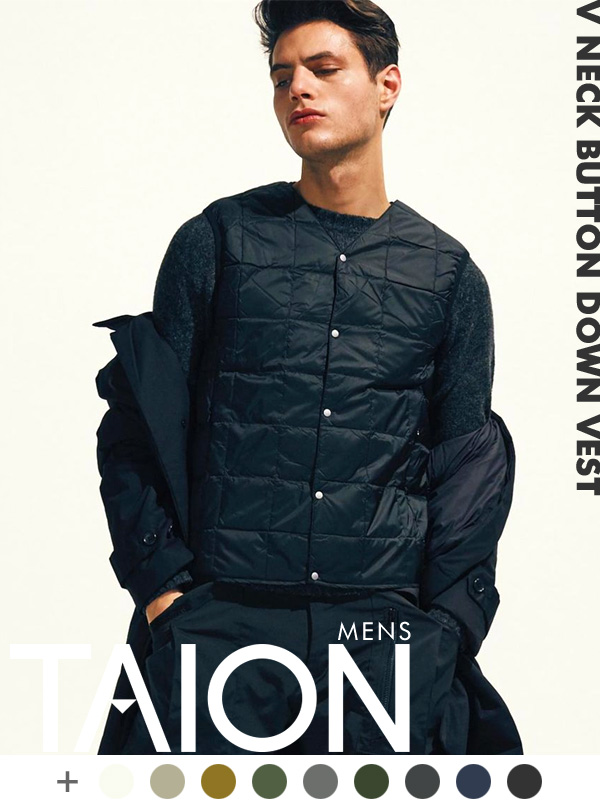 TAION タイオン インナーダウン レディース メンズ 大きいサイズ ブランド おしゃれ かわいい 軽量 TAION-001