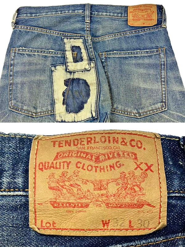 TENDERLOIN（テンダーロイン） デニム パンツ ダメージ 加工 リメイク
