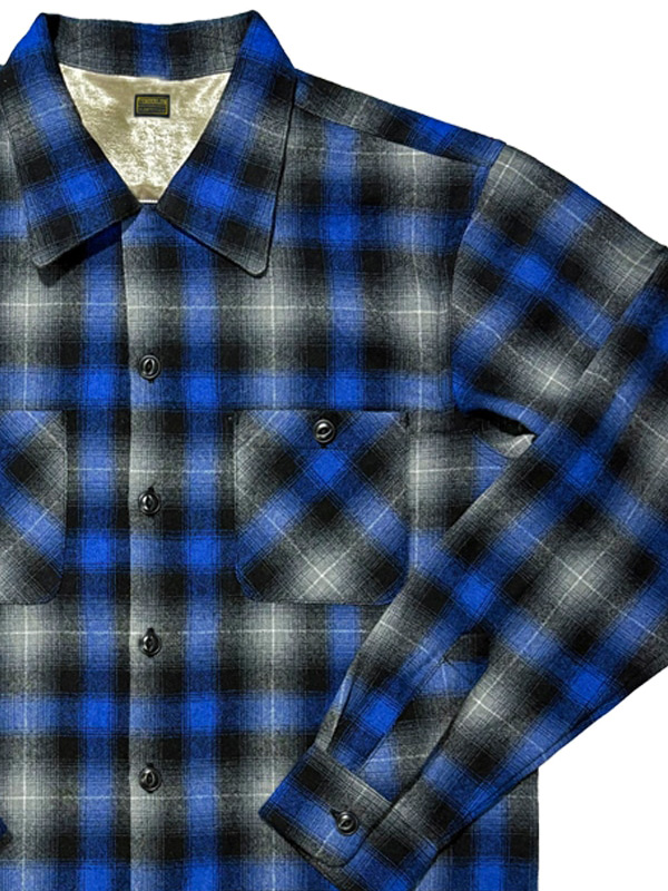 TENDERLOIN（テンダーロイン） オンブレ チェック シャツ ウール OMBRE