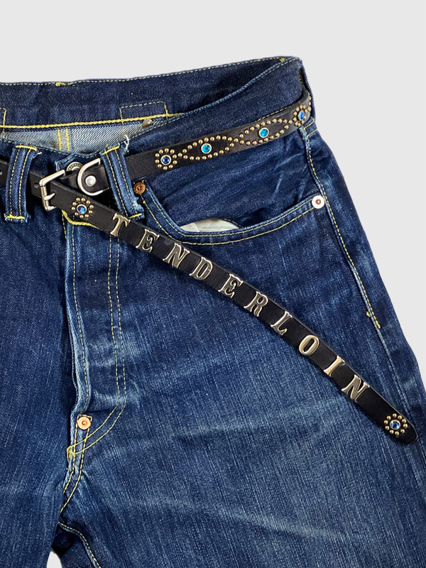 TENDERLOIN（テンダーロイン） ベルト スーパー ナロー スタッズ