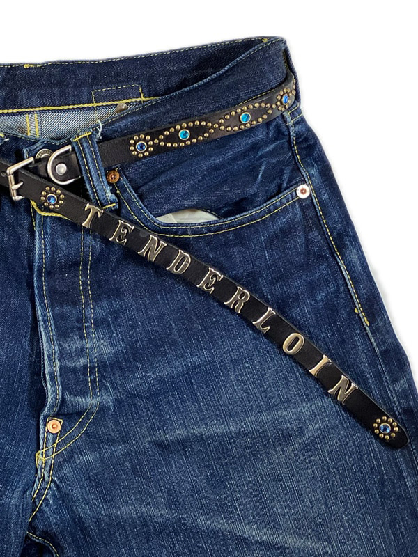 TENDERLOINベルト TENDERLOIN（テンダーロイン） ベルト スーパー ナロー スタッズ