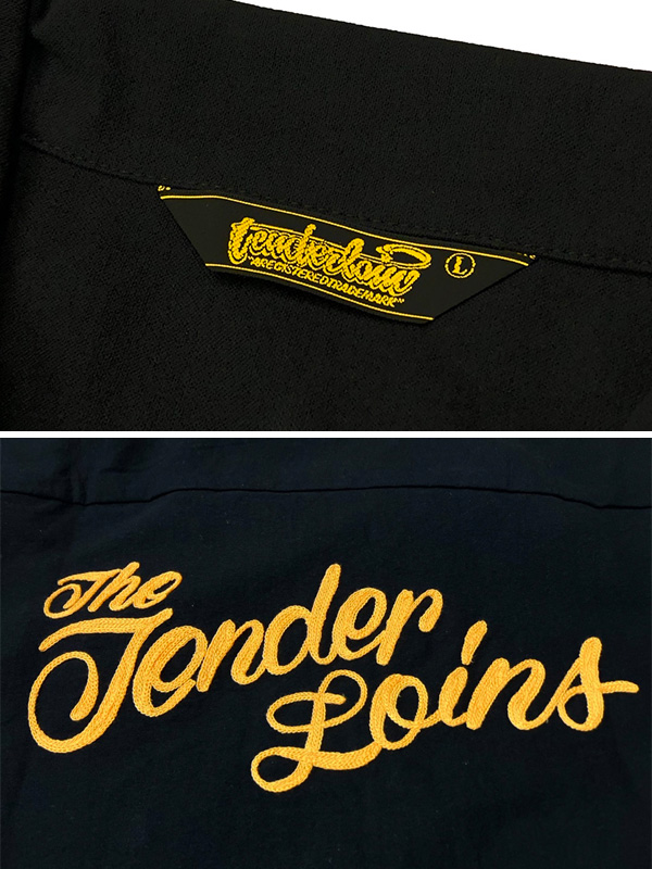 TENDERLOIN（テンダーロイン） ボーリング シャツ LOGO EMBROIDERY