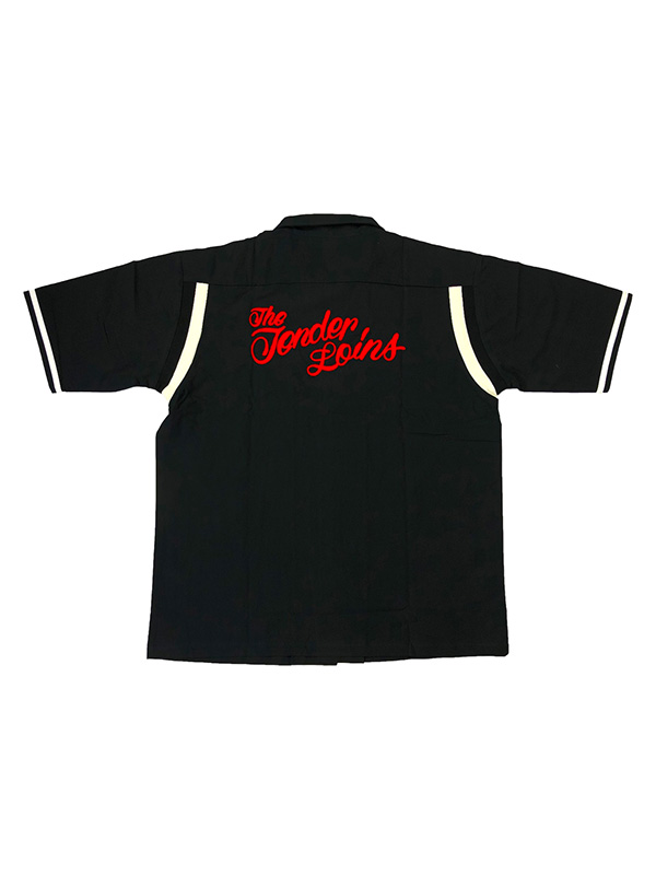 【希少】TENDERLOIN テンダーロイン ベースボールシャツ 黒 TENDERLOIN（テンダーロイン） ボーリング シャツ LOGO EMBROIDERY