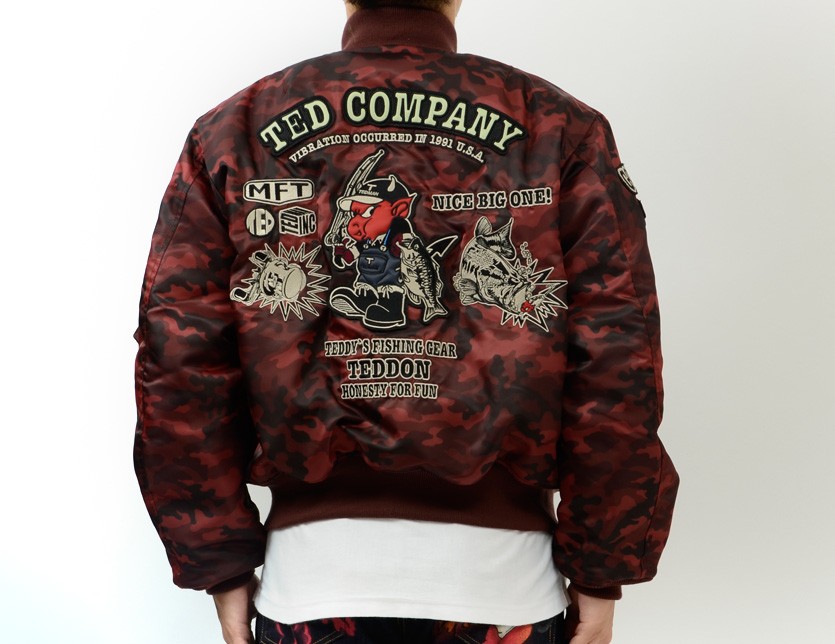 ビッグサイズ44 TED MAN バックロゴ レザー MA-1 ブラック Amazon | (テッドマン) TEDMAN レザー MA-1 フライトジャケット TMAL