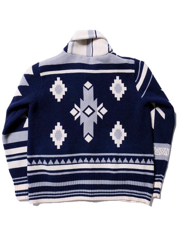 TMT カーディガン ニット レディース メンズ 柄 ネイティブ柄