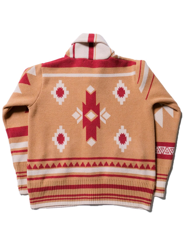 TMT カーディガン ニット レディース メンズ 柄 ネイティブ柄