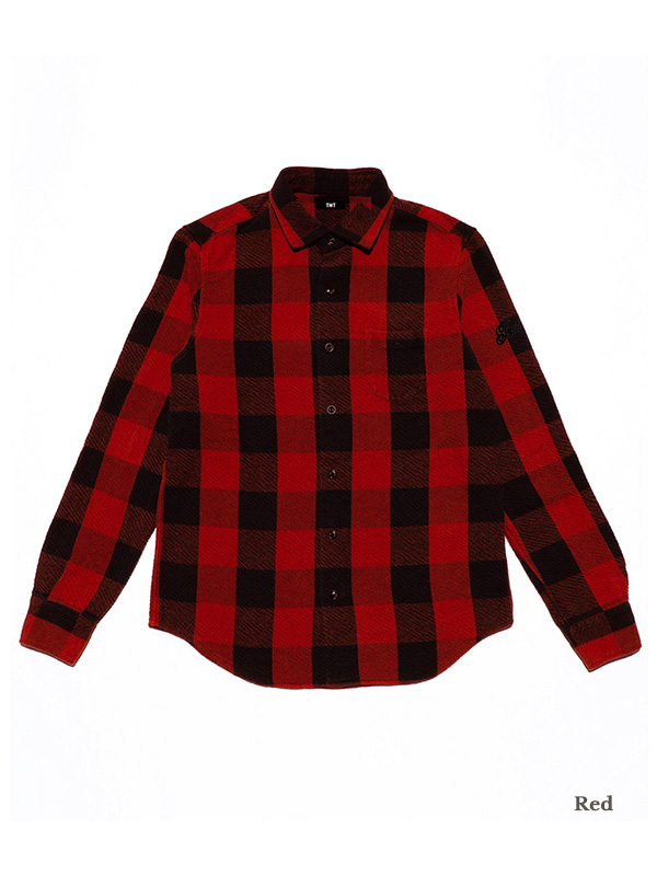 TMT バッファロー チェック シャツ メンズ レディ―ス 長袖 おしゃれ